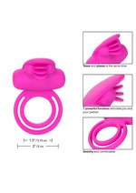 Load image into Gallery viewer, Silicone Rechargeable Dual Clit Flicker Vibrating Cockring Multispeed Waterproof

