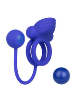 Load image into Gallery viewer, Silicone Rechargeable Dual Rockin Rim Enchancer Cock Ring - Purple
