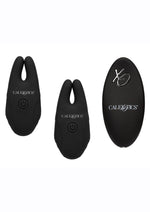 Load image into Gallery viewer, Silicone Remote Rechargeable Nipple Clamps - Black
