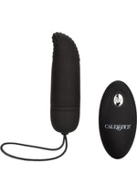 Load image into Gallery viewer, Silicone Ridged G-Spot Bullet with Remote Control - Black
