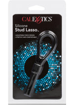 Load image into Gallery viewer, Silicone Stud Lasso Cock Ring - Black
