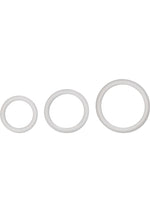 Load image into Gallery viewer, Silicone Support Rings Cock Rings - Clear - 3 Piece Set
