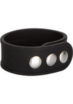 Load image into Gallery viewer, Silicone Tri-Snap Erection Cock Ring - Black
