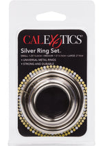 Load image into Gallery viewer, Silver Cock Rings - Metal/Silver - 3 Piece Set
