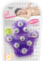 Load image into Gallery viewer, Simple and True Roller Balls Massager Glove - Purple
