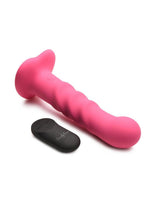 Load image into Gallery viewer, Simply Sweet 21x Vibrating Ribbed Rechargeable Silicone Dildo with Remote
