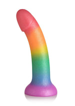 Load image into Gallery viewer, Simply Sweet Phallic Silicone Rainbow Dildo - Multicolor
