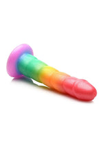 Load image into Gallery viewer, Simply Sweet Swirl Silicone Rainbow Dildo

