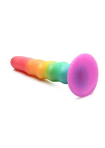 Load image into Gallery viewer, Simply Sweet Zigzag Silicone Rainbow Dildo
