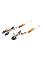 Load image into Gallery viewer, Sincerely Amber Beaded Nipple Clamps

