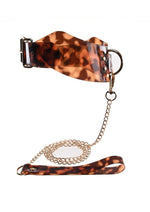 Load image into Gallery viewer, Sincerely Amber Collar and Leash - Animal Print/Gold

