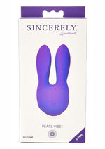 Load image into Gallery viewer, Sincerely Peace Vibe Silicone Rechargeable Vibrator - Purple
