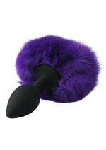 Load image into Gallery viewer, Sincerely Silicone Bunny Butt Plug - Black/Purple
