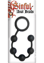 Load image into Gallery viewer, Sinful Anal Beads Silicone - Black
