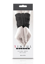 Load image into Gallery viewer, Sinful Nylon Rope - Black - 25 Ft
