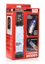 Load image into Gallery viewer, Size Matters 5x Rechargeable Sucking Penis Pump with Attachments - Black/Clear
