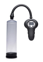Load image into Gallery viewer, Size Matters Automatic Digital Penis Pump with Easy Grip - Black/Clear
