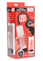 Load image into Gallery viewer, Size Matters Automatic Digital Penis Pump with Easy Grip - Black/Clear
