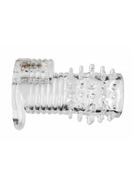 Load image into Gallery viewer, Size Matters Clear Sensations Vibrating Textured Erection Sleeve
