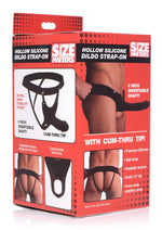 Load image into Gallery viewer, Size Matters Hollow Silicone Dildo Strap-On - Black
