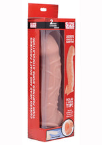 Load image into Gallery viewer, Size Matters Penis Extender Sleeve - Flesh/Vanilla - 2in
