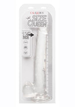 Load image into Gallery viewer, Size Queen Dildo with Balls - Clear - 12in
