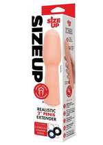Load image into Gallery viewer, Size Up Extra Realistic Penis Extender - Vanilla - 2in
