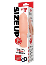 Load image into Gallery viewer, Size Up Extra Realistic Penis Extender - Vanilla - 4in
