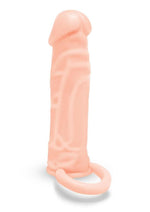 Load image into Gallery viewer, Size Up Silicone Realistic Penis Extender with Ball Loop - Vanilla - 1in
