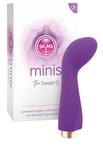 Load image into Gallery viewer, Skins Minis The Sweet G Silicone Vibrator - Purple/White

