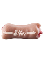 Load image into Gallery viewer, Skinsations Man Eater Pussy/Mouth Masturbator Textured Dual Entry Stroker
