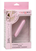 Load image into Gallery viewer, Slay #Charmme Silicone Rechargeable Mini Vibrator - Pink
