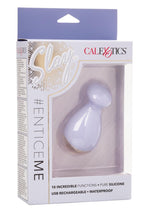 Load image into Gallery viewer, Slay #Enticeme Rechargeable Silicone Vibrating Mini Wand Massager - Purple
