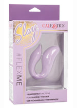 Load image into Gallery viewer, Slay #Flexme Rechargeable Silicone Vibrator - Purple
