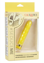 Load image into Gallery viewer, Slay #Seduceme Silicone Rechargeable Bullet - Yellow