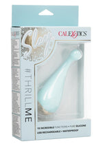 Load image into Gallery viewer, Slay #Thrillme Rechargeable Silicone Curved Vibrator - Blue
