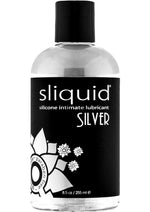 Load image into Gallery viewer, Sliquid Naturals Silver Silicone Vegan Intimate Lubricant - 8.5oz
