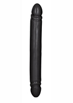 Load image into Gallery viewer, Smooth Double Dong Black Jack Dildo - Black - 12in
