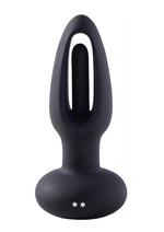 Load image into Gallery viewer, Snuggy Tapping Rechargeable Silicone Prostate Massager Butt Plug Anal Vibrator - Black
