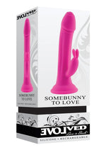 Load image into Gallery viewer, Somebunny to Love Rechargeable Silicone Rabbit Vibrator - Pink