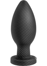 Load image into Gallery viewer, Spark Silicone Butt Plug - Large - Carbon Fiber - Black - Large
