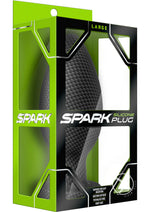 Load image into Gallery viewer, Spark Silicone Butt Plug - Large - Carbon Fiber - Black - Large
