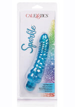 Load image into Gallery viewer, Sparkle Glitter Jack Vibrator Waterproof - Blue - 5.75in
