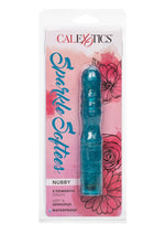Load image into Gallery viewer, Sparkle Softees Nubbie Vibrator - Blue/Teal
