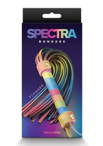 Load image into Gallery viewer, Spectra Bondage Flogger - Multicolor/Rainbow
