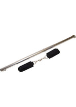 Load image into Gallery viewer, Sportsheets Expandable Spreader Bar and Cuffs - Black/Silver - Set
