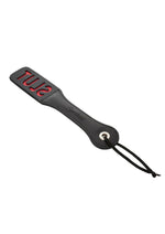Load image into Gallery viewer, Sportsheets Leather Slut Impression Paddle
