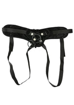 Load image into Gallery viewer, Sportsheets Vibrating Raven Corsette Strap-On Adjustable Harness - Black