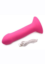 Load image into Gallery viewer, Squeeze-It Vibrating Squeezable Rechargeable Silicone Phallic Dildo
