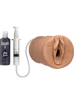 Load image into Gallery viewer, Squirt It Ultraskyn Squirting Masturbator with 1oz Joy Juice - Pussy - Caramel
